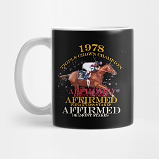 1978 Triple Crown Champion, Affirmed,  Horse Racing Design Mug